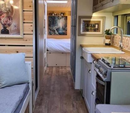 Photo of American bus stop