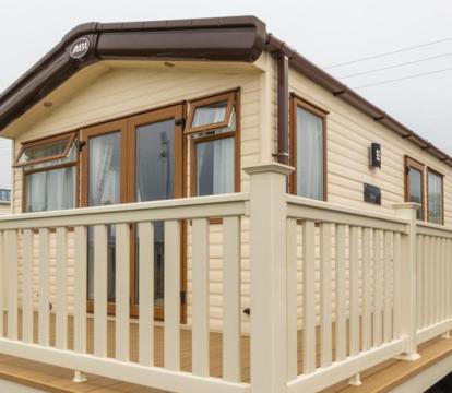 Photo of luxury caravan with sea view