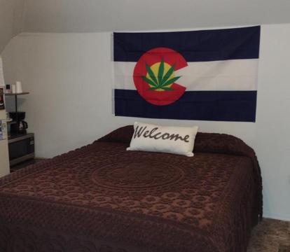 Photo of Quiet upstairs studio close to town 420 friendly